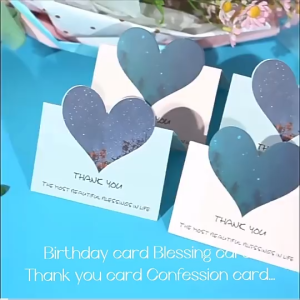 Thank You Card Birthday Love Flower Bouquet Christmas Valentines Greeting Gift Message Card Thank You Card