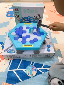 GOOGOO BIRD Penguin Breaking Ice Board Game Penguin Ice Breaker Game Ice Cube Toy For Kids Mainan Kanak-kanak