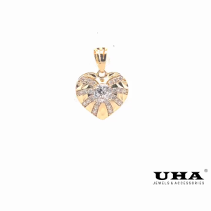 M592 Mặt và Dây chuyền thiết kế hình trái tim trẻ trung UHA