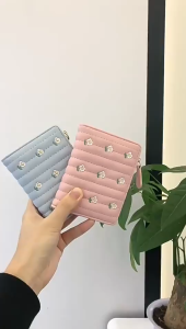 Dompet Wanita Bordir Bunga Elegant & Dompet Koin Genggam