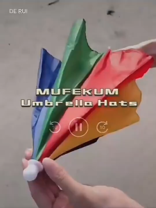 Topi Model Payung Umbrella Hat - W655 - Multi-Color