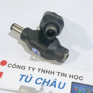 Đầu sạc Laptop HP / Chuẩn cắm 5.5mm x 2.1mm ra đầu Kim Lớn (7.4mm x 5.0mm)