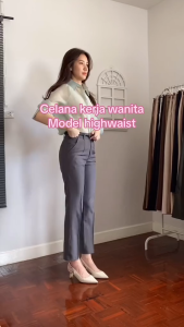 Celana kantor wanita slimfit wanita-celana formal wanita