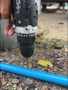 ข้อต่อเกลียวต่อท่อพีวีซีเข้าหัวพ่นหมอกโดยตรง ขนาด 6 มม.