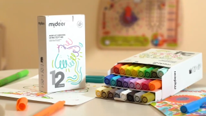 Mideer Acrylic Markers Ultra-soft nibs(Soft and Round nibs 12/24/36/60colors )