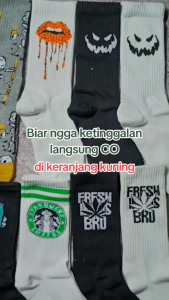 Kaos Kaki Oldschool Motif Skate Merk Panjang Premium - Hosela Project