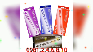 Hộp 12 cây bút gel nước Chữ A Aihao / Hoa Việt - Hàng loại 1 chất lượng cao viết êm trơn