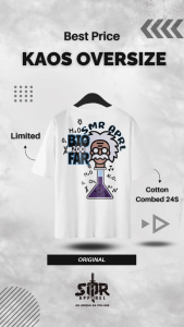SMR APPAREL - T-shirt Kaos Oversize BIO SMR APRL premium Cotton Combed 24s Pria & Wanita Dewasa