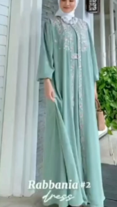 Desayu Dress / Gamis Lebaran Wanita Muslim Bahan Crinkle Mix Bordir Ukuran Jumbo LD 120CM / Gamis Kondangan Wanita Syari Ukuran M - L - XL - XXL / Dress Lebaran Perempuan Dewasa Terbaru 2025 Model Kekinian / Baju Pesta Perempuan Kekinian / Fashion Muslim
