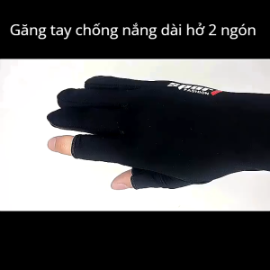 Bao tay chống nắng găng tay chống nắng nam dài Sport hở ngón chống tia UV UPF50+ vải lụa cao cấp - Life Style 4U