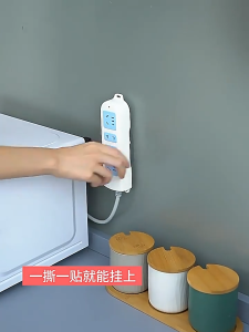 1 Pair Seamless Hook Wall-mounted Self Adhesive Double-sided Hook 多功能子母扣