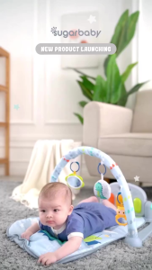 SUGAR BABY - SUGARBABY Musical Piano Play Gym Playmat Mainan Bayi