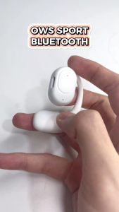 SUTU TWS Earphone Nirkabel Olahraga Headphone Bluetooth Bass Hifi Stereo Speaker Mini OWS Headset Bluetooth Pengurang Kebisingan