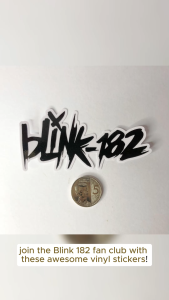 BLINK 182 ROCK N ROLL BAND VINYL STICKERS