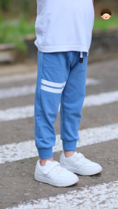 Yobebee Zayyan Jogger Celana Panjang Anak Laki Laki Usia 2 4 5 7 9 Tahun Bawahan Kids Pants Kaos Tebal Casual Santai Boy Anak Cowok