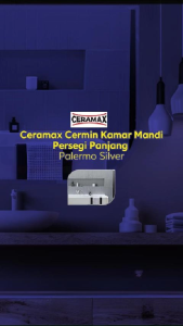 Ceramax Cermin Kamar Mandi Persegi Panjang Palermo 60x80 Cm