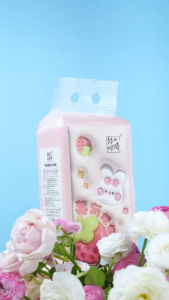 [6 Packs]LamPure Cute Ribbon Thickened Hanging Napkins Air-cushion Face Tissue 250 Pull