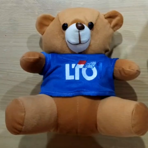 Souvenir Boneka Maskot Cetak Custom Desain Logo
