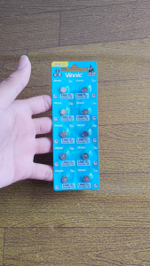 Vinnic L621F Baterai jam tangan Vinnic AG1 L621F LR60 Alkaline 1.5V Original (1pcs)