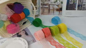 10 Yards Renda Karet Renda Stretch Renda Spandek Renda Giper Renda Giver Ukuran 4 cm