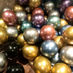 KOZI Chrome 10" Metallic latex Balloons (10pcs) birthday decor Party decorations ballon Metal balloons for birthday balloon set decoration birthday decorations full package for adult