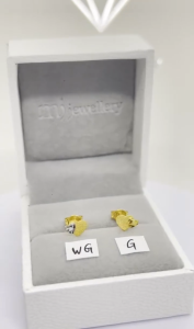 MJ Jewellery Gold Earrings S117 375 Gold & 916 Gold