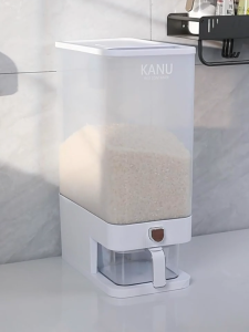 ถังเก็บข้าวสาร ถังใส่ข้าวสารมินิมอล ความจุ5/10kg กล่องเก็บอาหารแห้ง กล่องใส่ซีเรียล กล่องเก็บซีเรียลอาหาร ความจุขนาดใหญ่