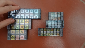 Cầu đấu điện 3P 4P 6P- 25A 45A  [ Domino Terminal Cút nối]