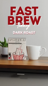 กาแฟดริป แบบถุงจุ่ม 9กรัม คั่วเข้ม 1 กล่อง กาแฟฟาสท์บรูว์