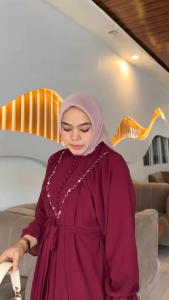 Fadliyah - Gamis Pesta Kondangan Ceruti Babydoll Cantik