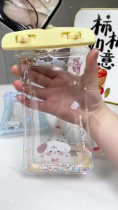 Túi Đựng Điện Thoại Chống Nước Xịn Viền Phao Hoạt Hình Dễ Thương Có Khóa Zip Có Dây Đeo Nổi Trên Mặt Nước Đi Bơi Đi Biển