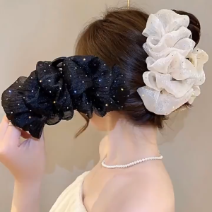 Kẹp Tóc Nơ Hai Mặt Tạo Bong Bóng Xinh Xắn Cho Nữ - Phụ Kiện RyRy