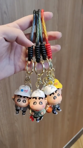 จี้พวงกุญแจเครยอนชินจังเครื่องประดับกระเป๋านักเรียนเครื่องประดับการ์ตูนน่ารัก