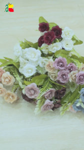 BUNGA MAWAR PAKIS MEKAR HIAS B8051 DEKORASI RUMAH PESTA ARTIFICIAL