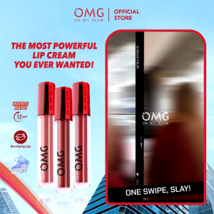 OMG Oh My Glam Matte Kiss Lip Cream ( lipstick lipstik lipcream ) Lip Tint Serum