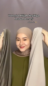 Kirani Jilbab Segitiga Instan / Segitiga Instant Jersey / Segitiga Oval / Harga Grosir / Kekinian