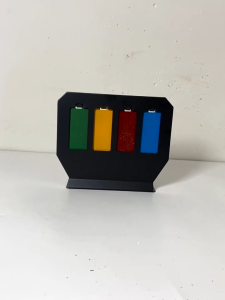 Four target clear metal shooting sound fan moving shooting target water bomb plastic pellets