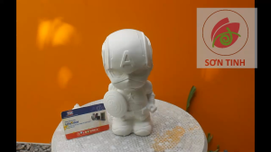 Tượng thạch cao Siêu Anh Hùng 20cm siêu nhân Captain A (Marvel) M25 (Không kèm màu) Bé Tô Màu Tô Tượng Nghệ Thuật