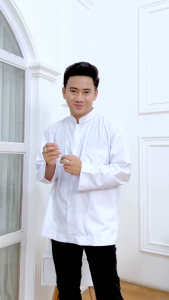 Promo Baju Koko Haibah Habaib Habib Warna Hitam Modern Taqwa Cowok Polos Putih Pria Dewasa Lengan Tangan Panjang Polos