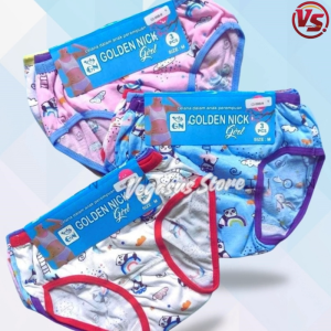 6Pcs Celana Dalam Anak Perempuan CD Golden Nick 069B- Daleman Anak Cewek Usia 4-9Tahun-Vegasus Store