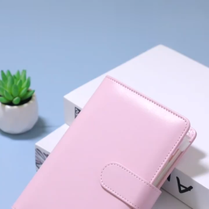 FR-C1105 Zipper Pocket Binder A6 Transparan 6 Hole / Transparent Hand Book Bags Ziplock Tempat Uang