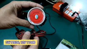 Còi báo động 12VDC jack 3.5mm kêu to 110dB - Loa báo động