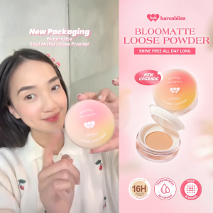 BNB barenbliss Soul-Matte Loose Powder Kosmetik Korea Bedak Tabur Ringan Menyamarkan Pori-Pori | Bedak Tabur 16 Jam Tahan Lama Kontrol Minyak & SPF 50 Cocok untuk Semua Jenis Kulit!