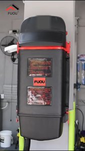 FUOU 1800W Wall-Mounted Vacuum Cleaner (25L) Save Space Workshop Heavy Duty Wet & Dry Carwash Home Use Vacuum Cleaner