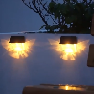 Vimite LED Solar Butterfly Wall Lights IP65 Outdoor Waterproof Warm And RGB Color Decorative Garden Lamp Deck Solar Wall Light For Fence Step Yard Patio