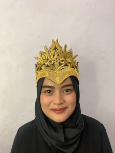 Siger Renda Bordir Plus Spon Aksesoris Tari Motif Kujang