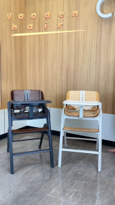 Quinton Cheries Wooden High Chair Baby Growing Baby Chair Kerusi Makan Baby