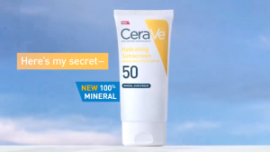 CeraVe Hydrating Mineral Sunscreen SPF 30/50: Lightweight Sunblock for Face & Body