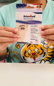 Actewound Silicone Gel Sheet ขนาด 4x6 cm.และ 7x15 cm. แผ่นแปะซิลิโคน ช่วยป้องกันและช่วยลดขนาดแผลนูนและคีลอยด์