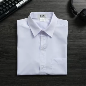 [HCM]Áo sơ mi nam tay ngắn trắng hàng đẹp đi làm đi học Menswear Kate silk